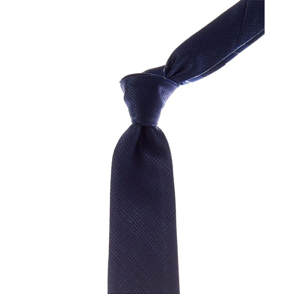 Canali Navy Stripes Reversible Silk Tie